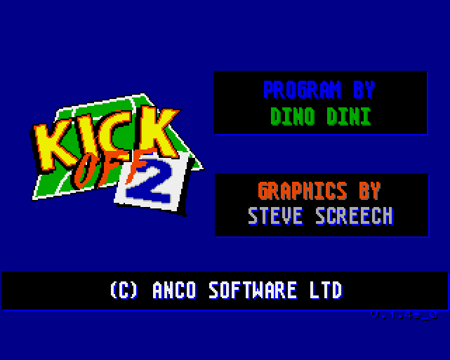 KICK OFF 2 Credits Screen